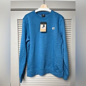 The North Face Blue HERITAGE PITCH Crewneck Sweater LARGE NWT